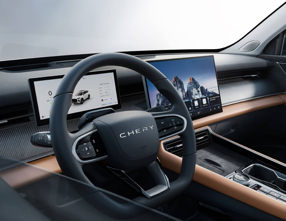 CHERY Tiggo 9 - Interiér - W-HUD a displeje